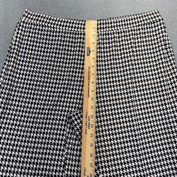 Susan Graver Stretch Wide Leg Pants Women’s Size L Herringbone Pattern,Pockets - Picture 5 of 9
